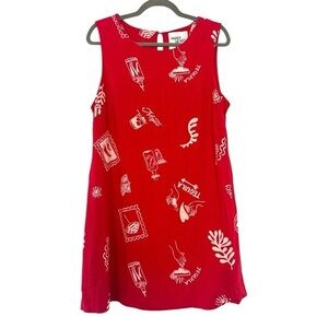 Paper Heart by Anthropologie Red Sleeveless Vacation Shift Dress Extra Large